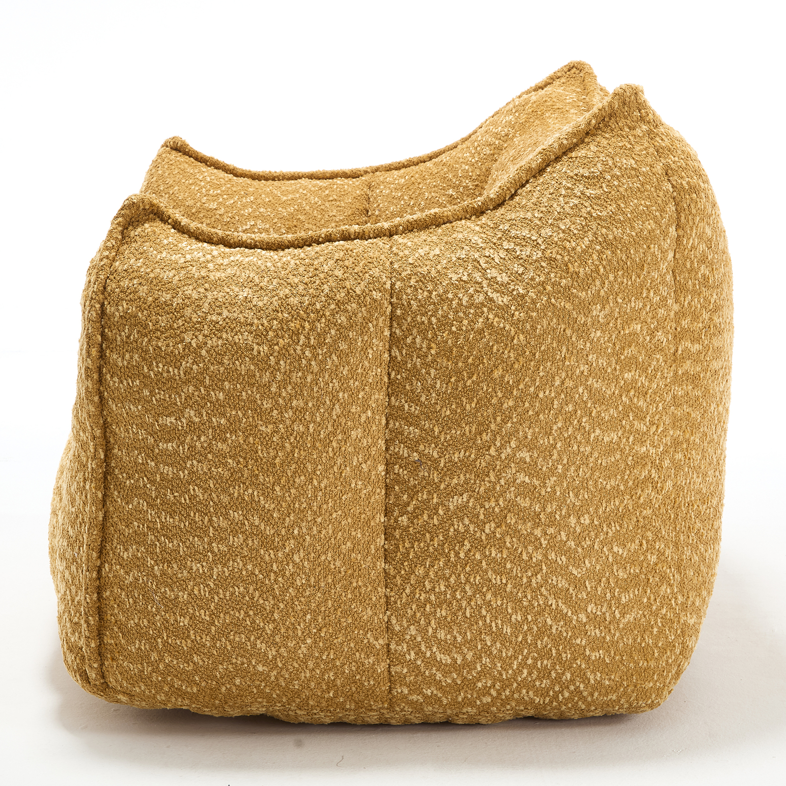Bean Bag Chairs resilient foam for bedrooms comfortable square lazy sofa Yellow