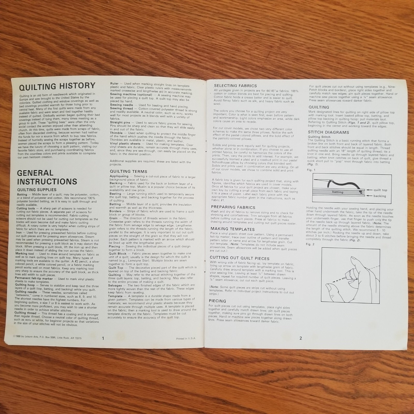 Quilting Booklets x3 Teach Yourself to Quilt Basic & Beginners Patchwork