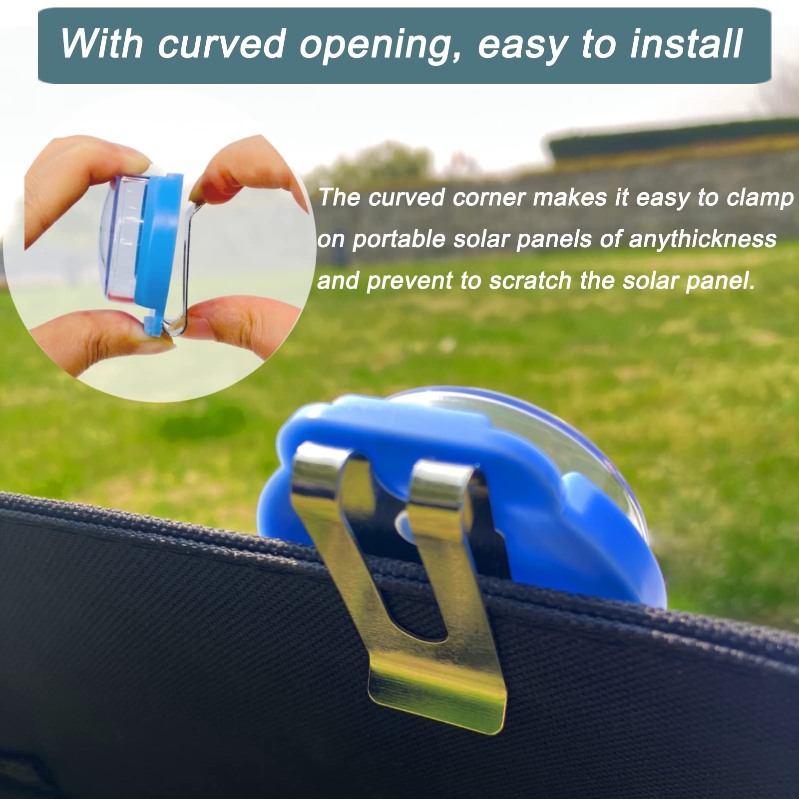 KarlKers Solar Angle Guide Solar Panel Accessories for Portable Solar Panel F...
