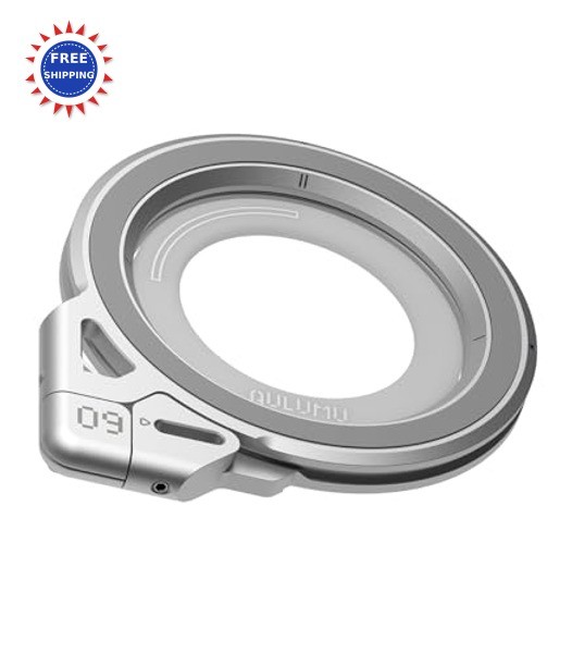 Magnetic Ring Grip Omnidirectional Rotation MagSafe Compatible Aluminium Aulumu