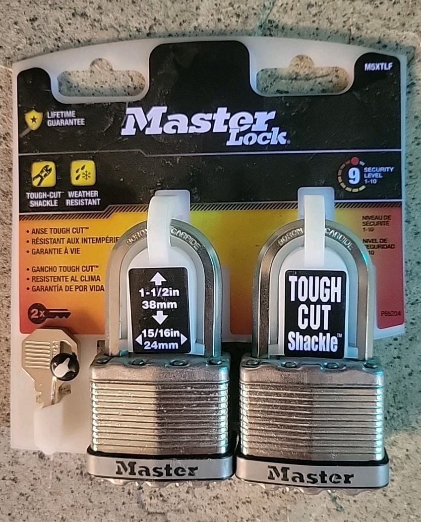 Master Lock M5XTLF Padlock Set Of 2 Security Level 9