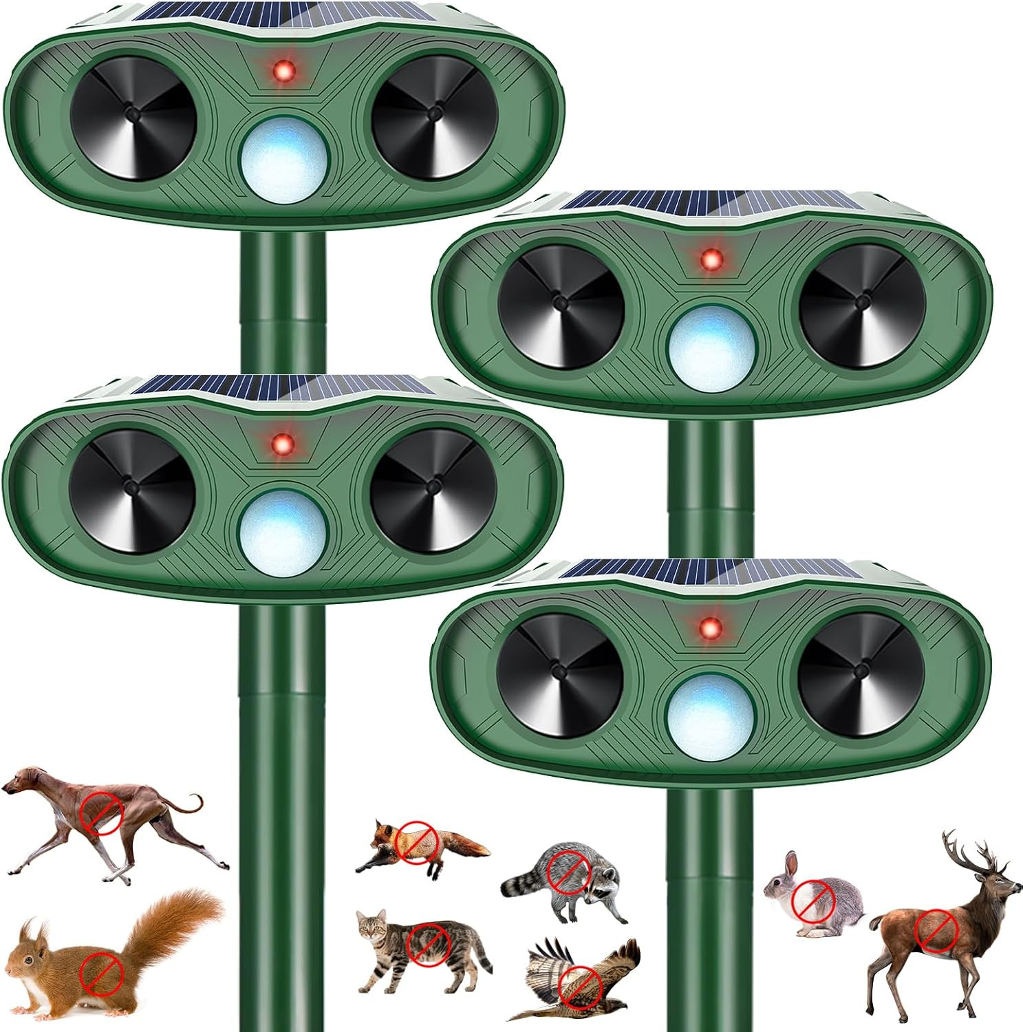 2026 Sonic Fortress Pro Deer Repellent Devices, Racoon Repellent Outdoor Squirre