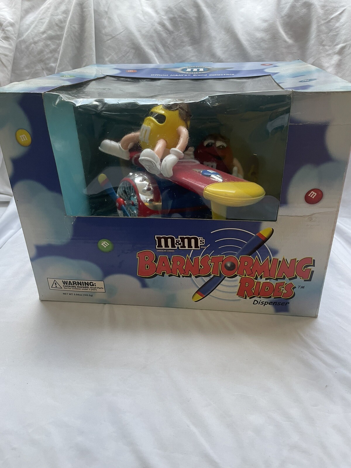 M&M’s Candy Dispenser - Barnstorming Rides Biplane Airplane Excellent Condition
