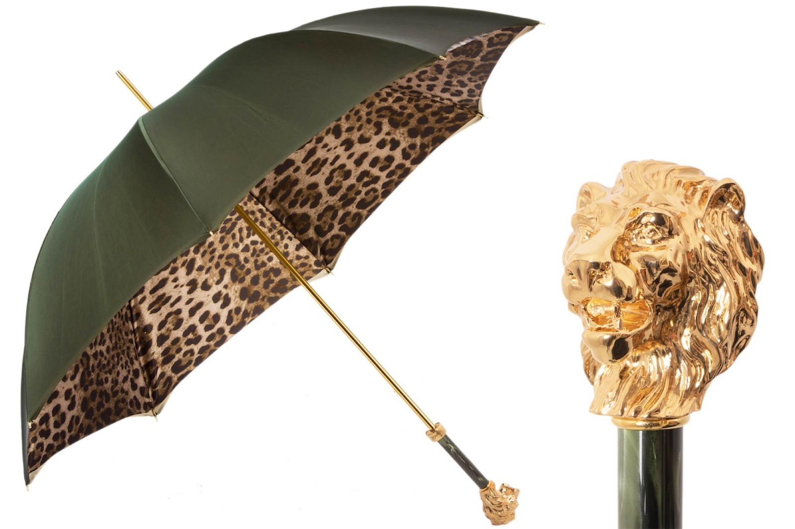 AURETA X PASOTTI Leopardized Lion Umbrella  Gift Box included New