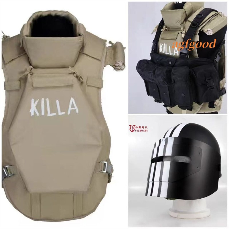 Russian Heavy MASKA Helmet 6b13 Vest Killa Version Black Hangers Bag Outdoor Set