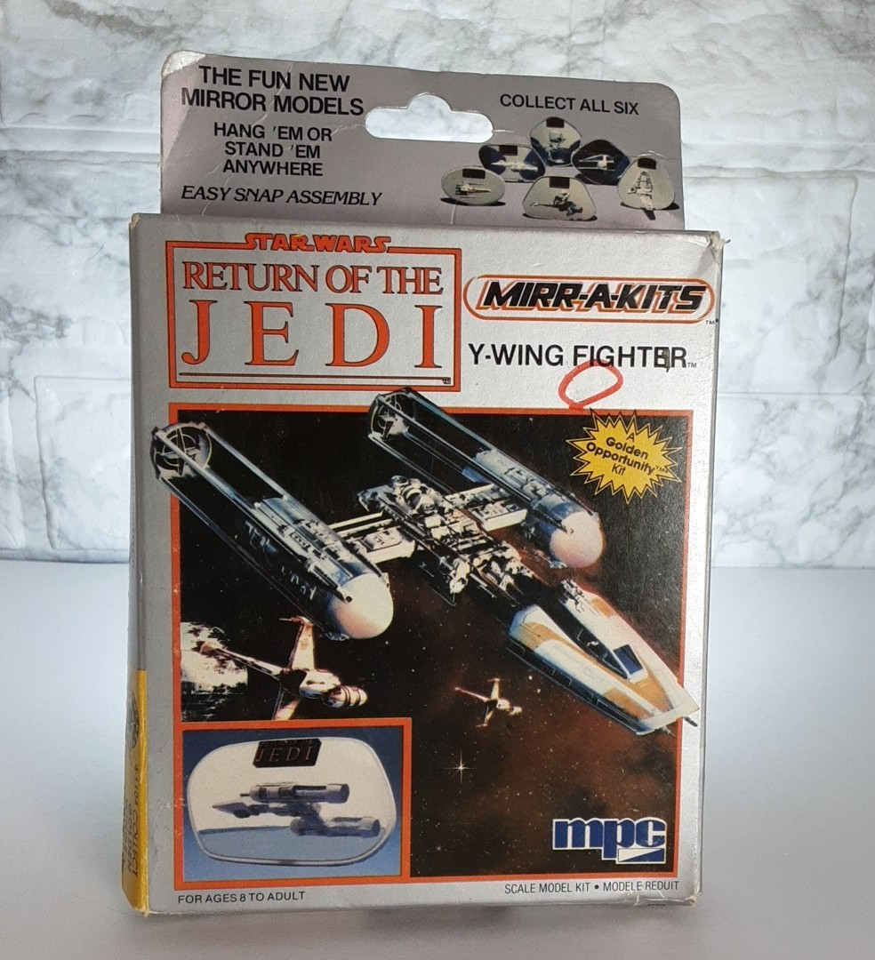 Star Wars Return of the Jedi MPC 4 1104 Y-Wing Fighter 3 3/4” Scale  1984