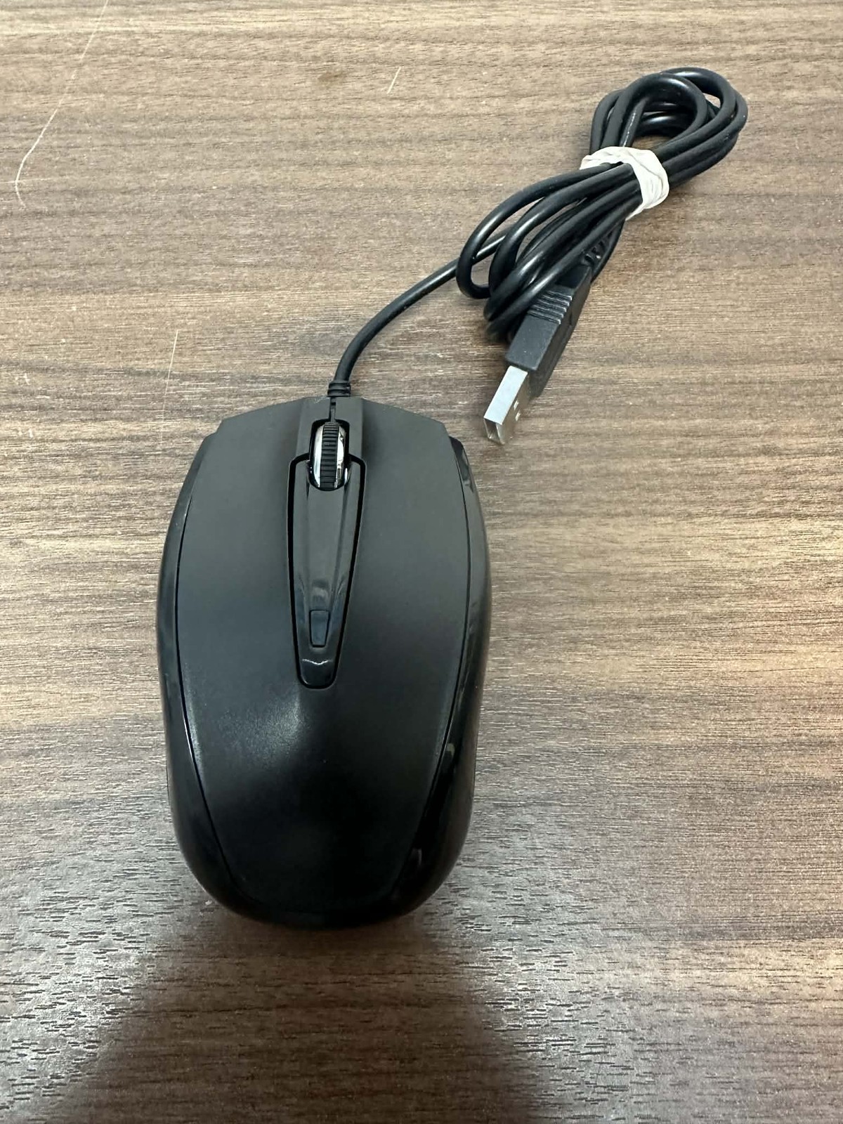 Inland Wired USB Mouse Model 424309 Black Very Good