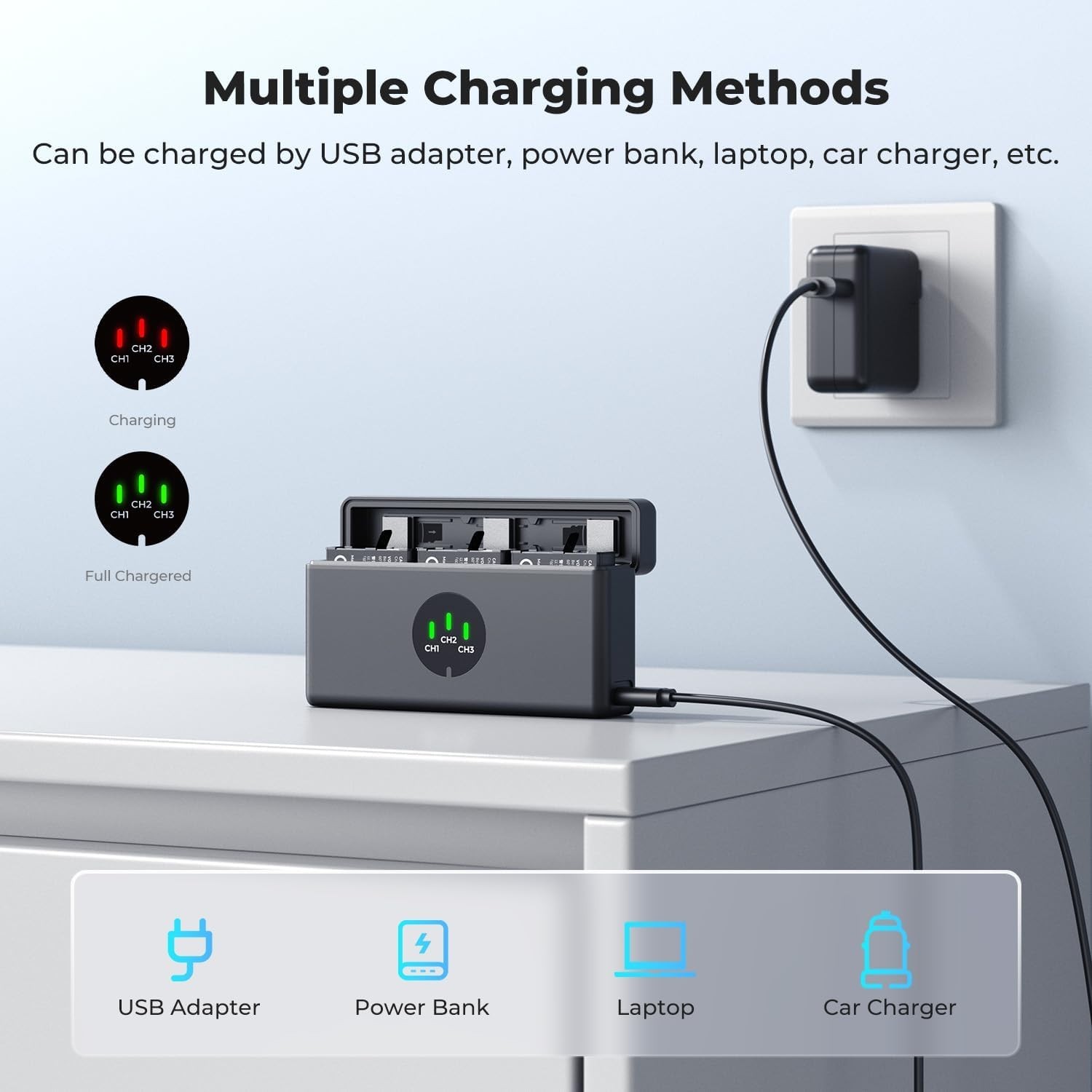 DJI Osmo Action 5 Pro Battery Kit - 3 Batteries-