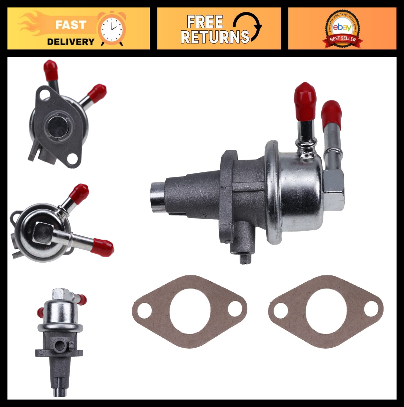 High-Performance Fuel Pump Compatible with Kubota L3710 L3830 L3940 Bobcat T190