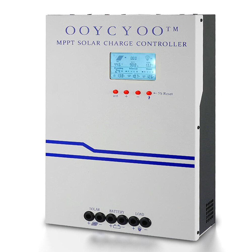 OOYCYOO 100A MPPT Solar Charge Controller 12V 24V 36V 48V Auto PV 150V MAX 5000W