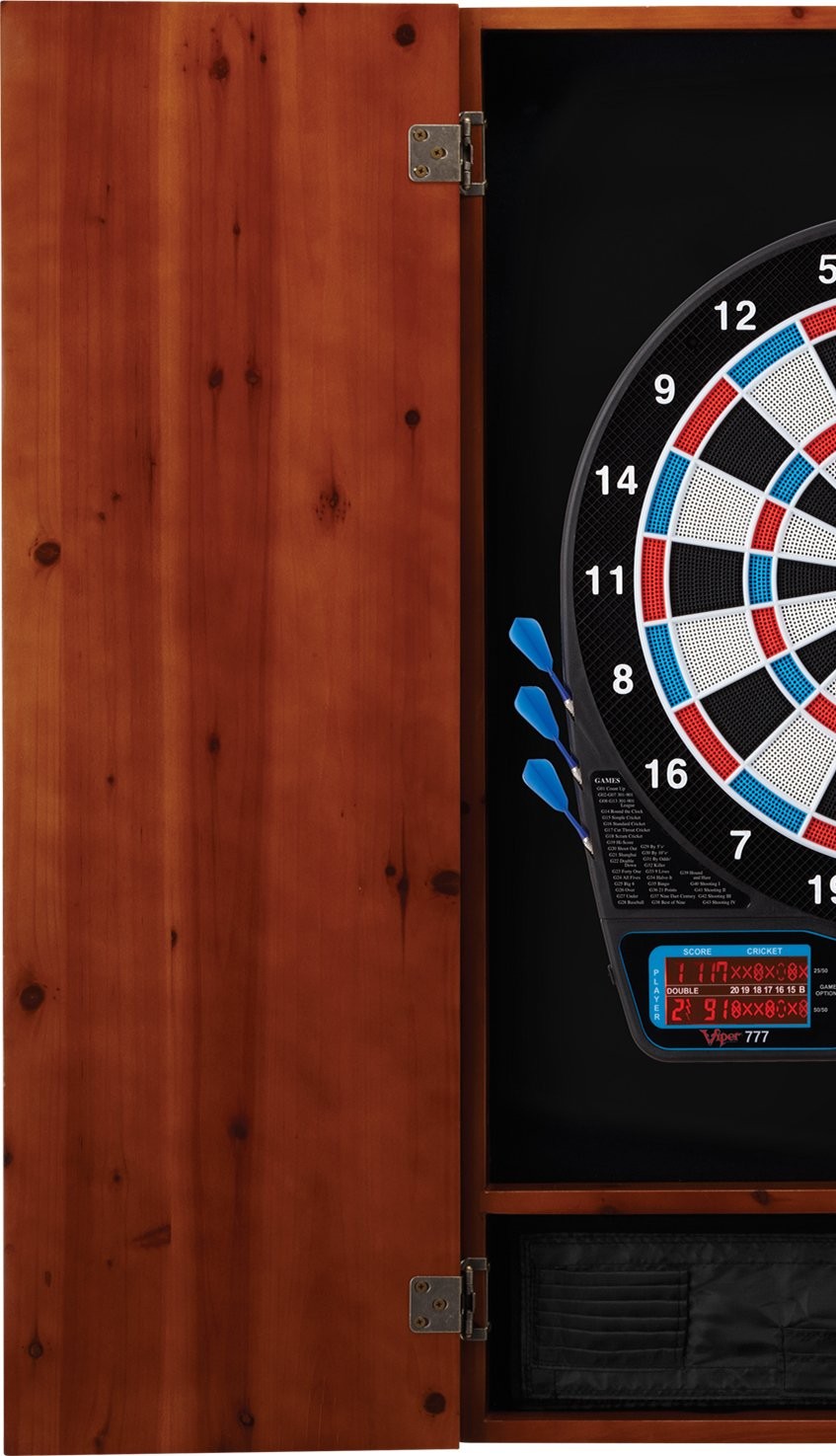 Viper By Gld Products Metropolitan Solid Wood Dartboard Play-Ready Bundle