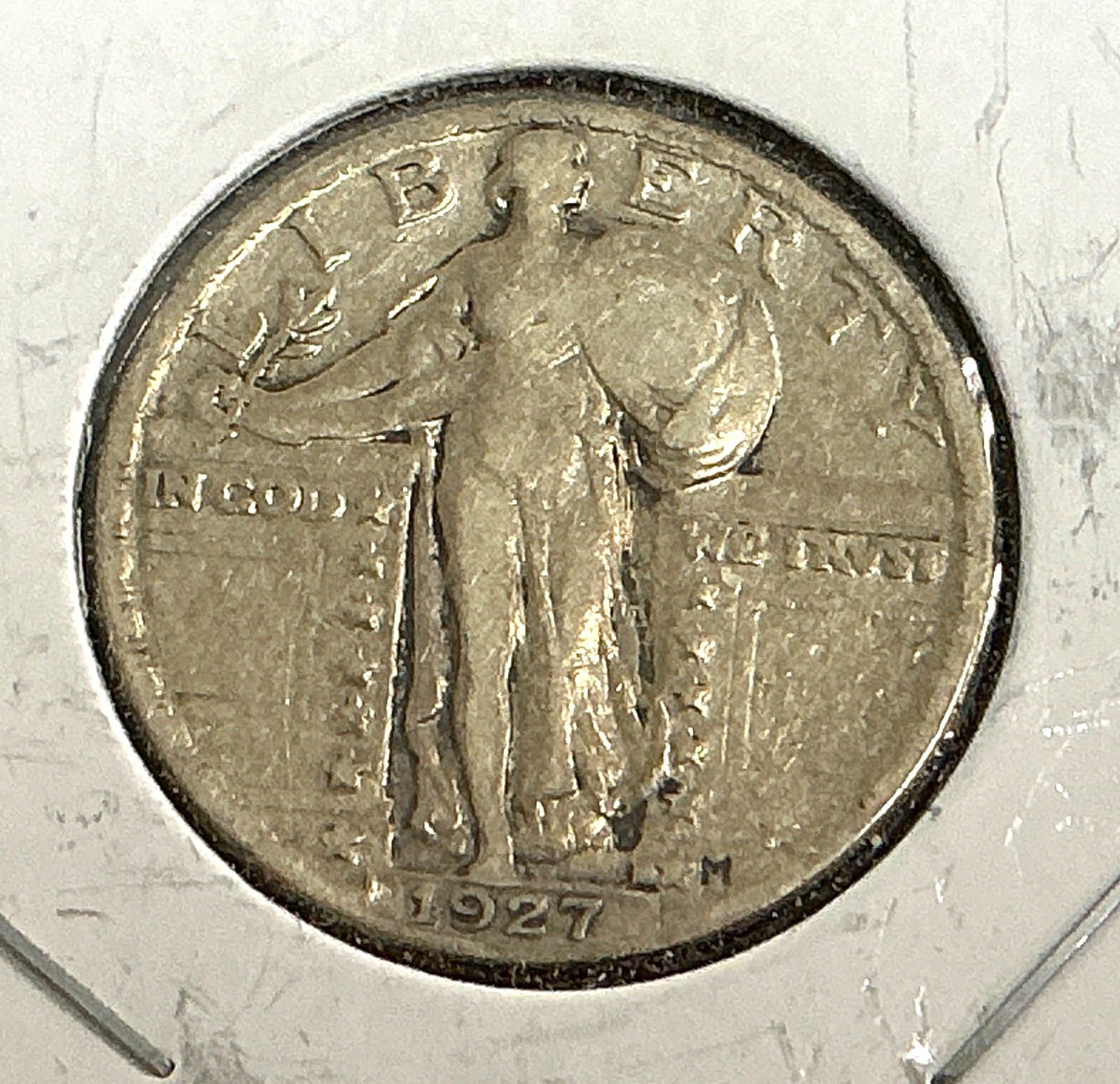 1927 Standing Liberty Quarter 25c - VF.
