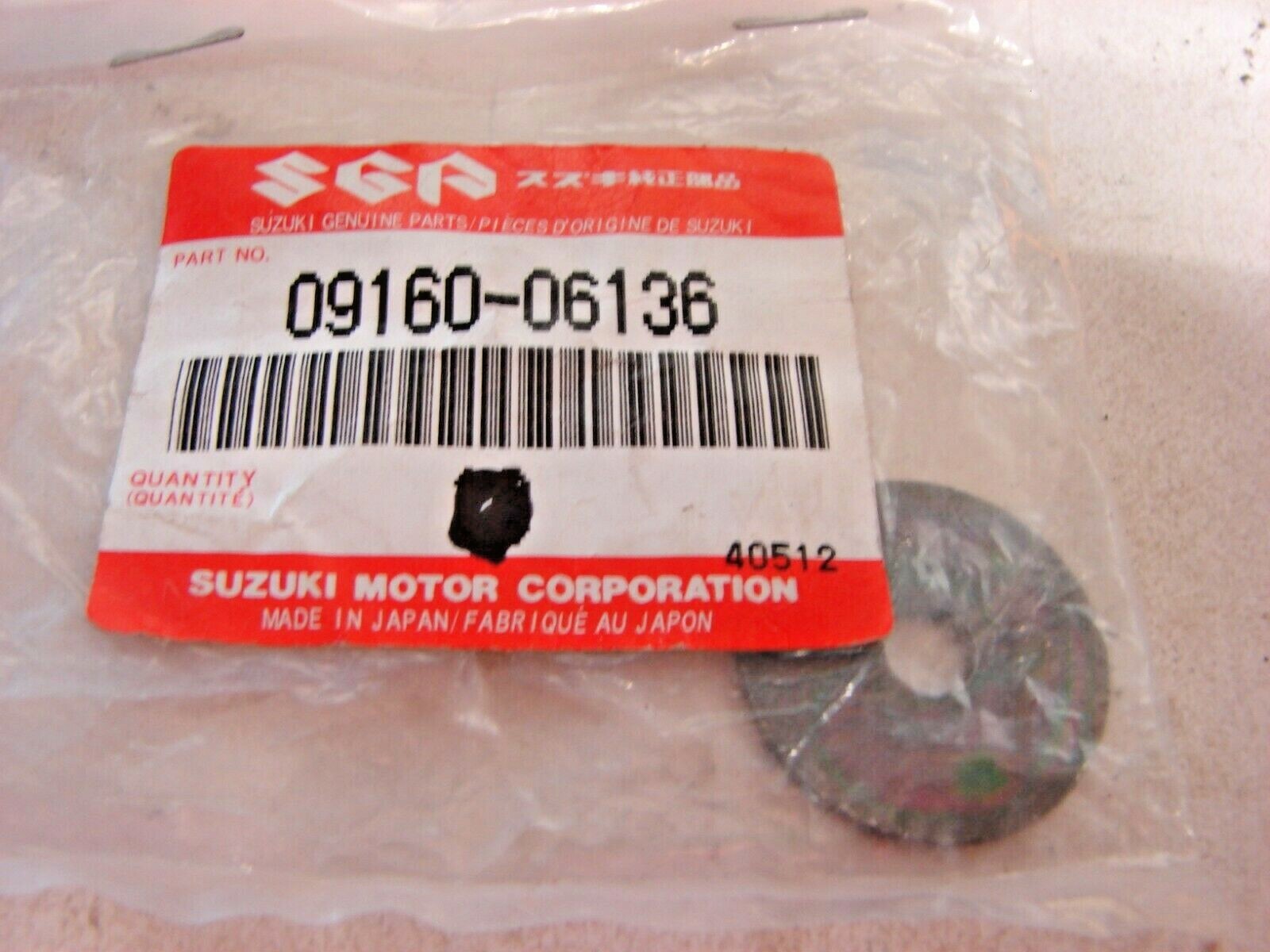 NOS Suzuki 09160-06136 Washer 6.5x28x1.6 79-00 GS500 GZ250 FAST SHIPPING