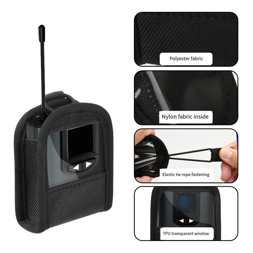 Portable Wireless Bodypack Transmitter Pouch Transparent Design High Quality