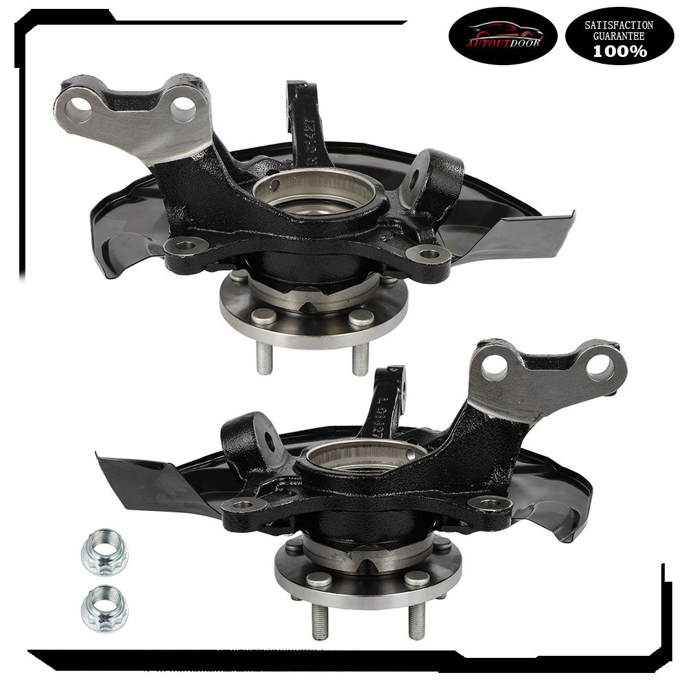 2X Front Steering Knuckle Wheel Hub Bearings For Toyota Highlander V6 FWD 04-07