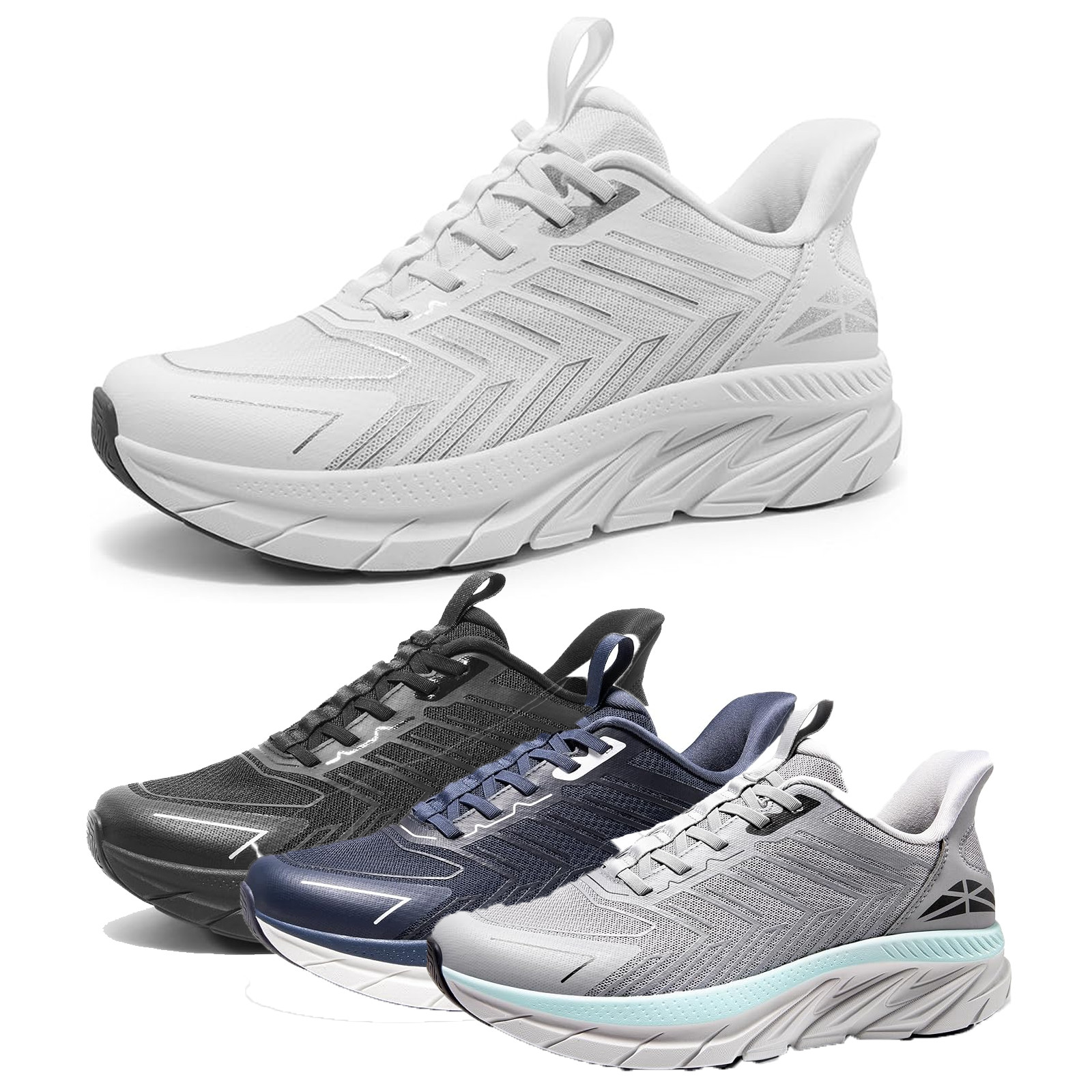 Men's Slip On Comfortable Walking Shoes Running Tennis Workout Training Sneakers