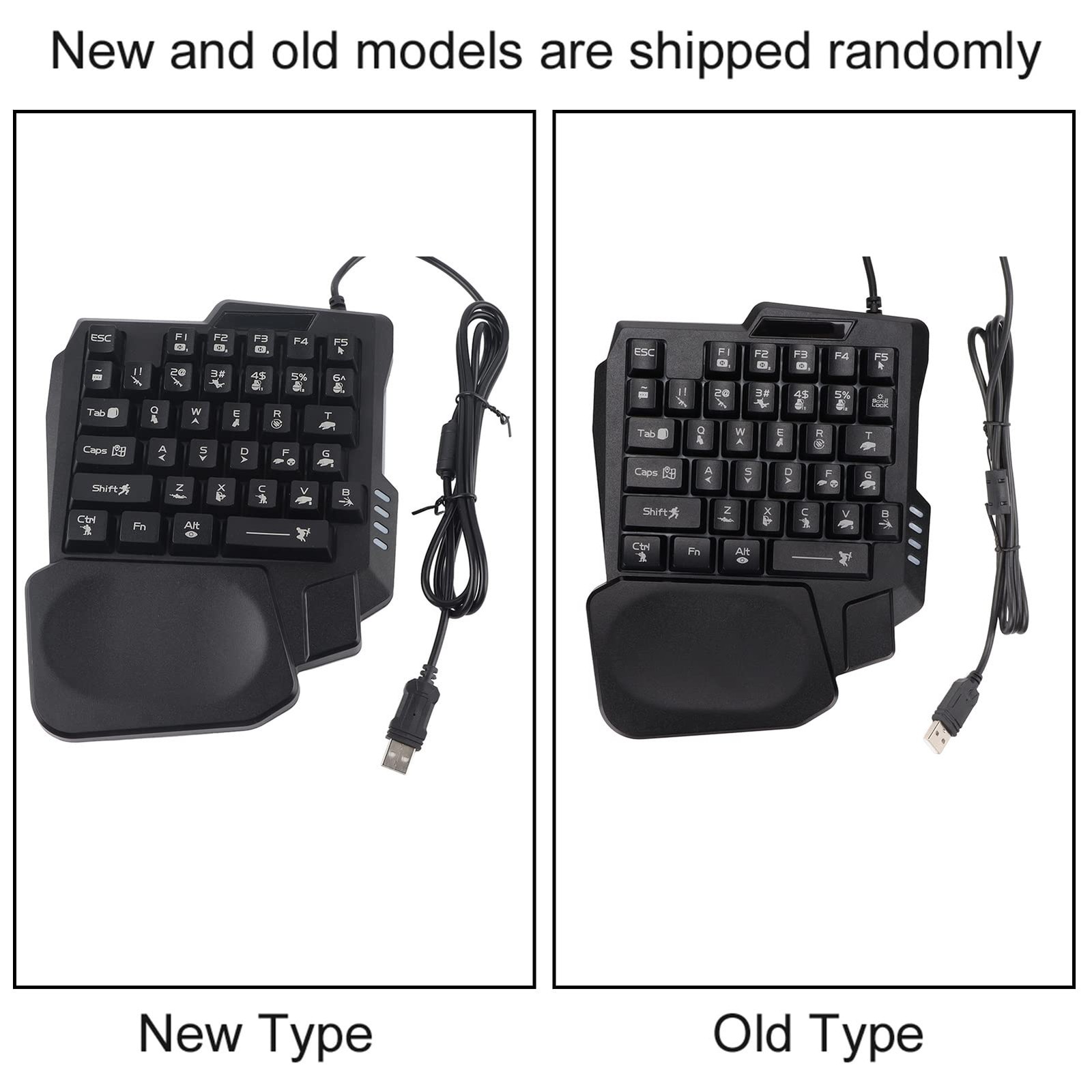 OneHanded Mechanical Gaming Keyboard 35 Keys Waterproof 3 Color Backlight