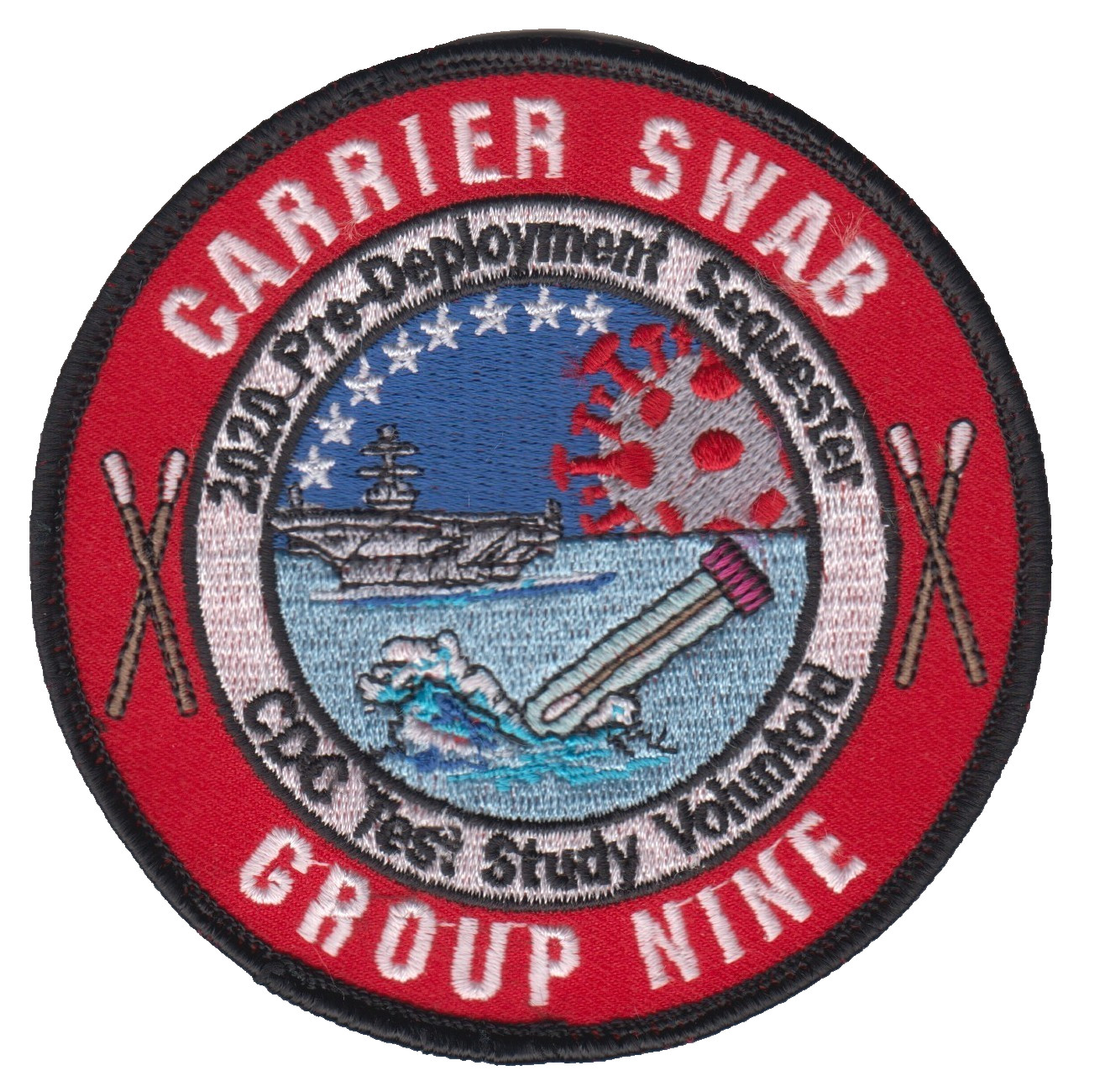VAQ-142 GRAY WOLVES CARRIER SWAB GROUP NINE PATCH