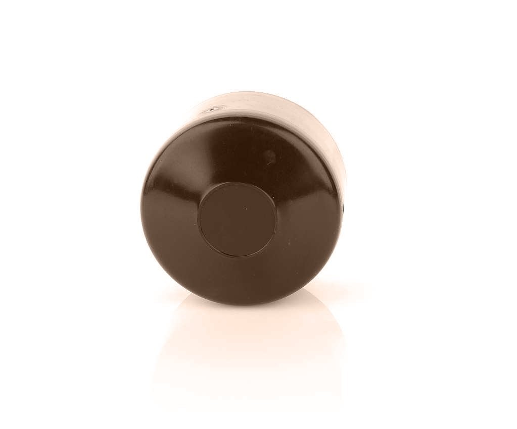Fence Post Cap round 42mm Fence Caps Brown - Post Cap Pyramid Round