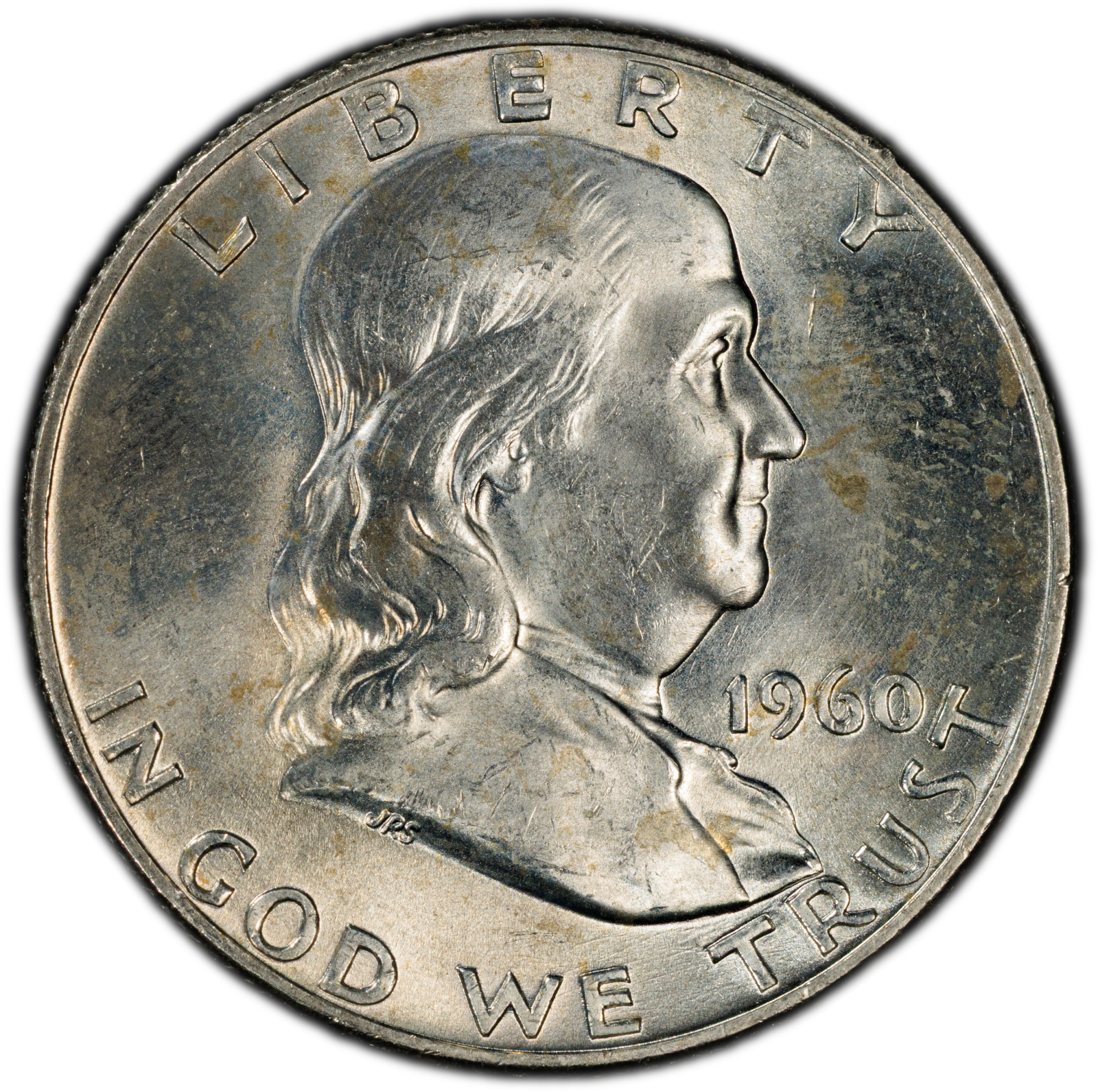 1960-D PCGS MS64 FBL Franklin Silver Half Dollar w/ Nice Strike & Great Surfaces