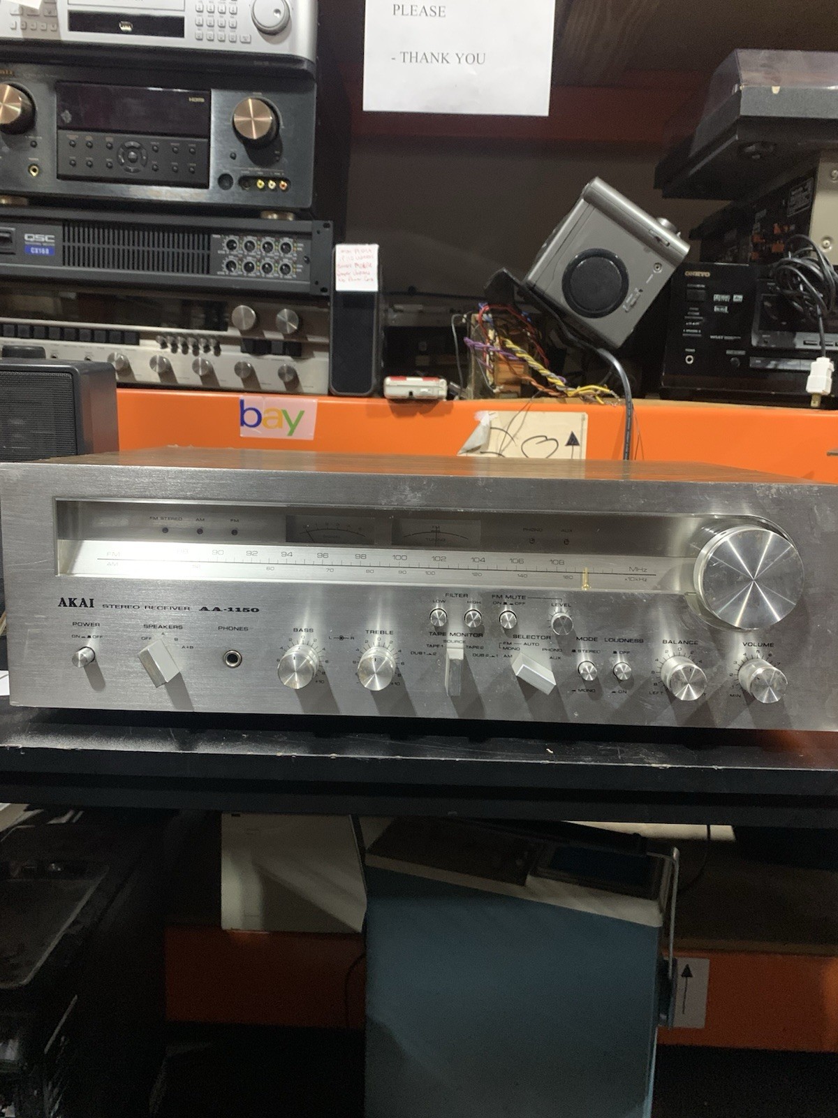 AKAI Stereo Receiver AA-1150 - Spares or Repairs
