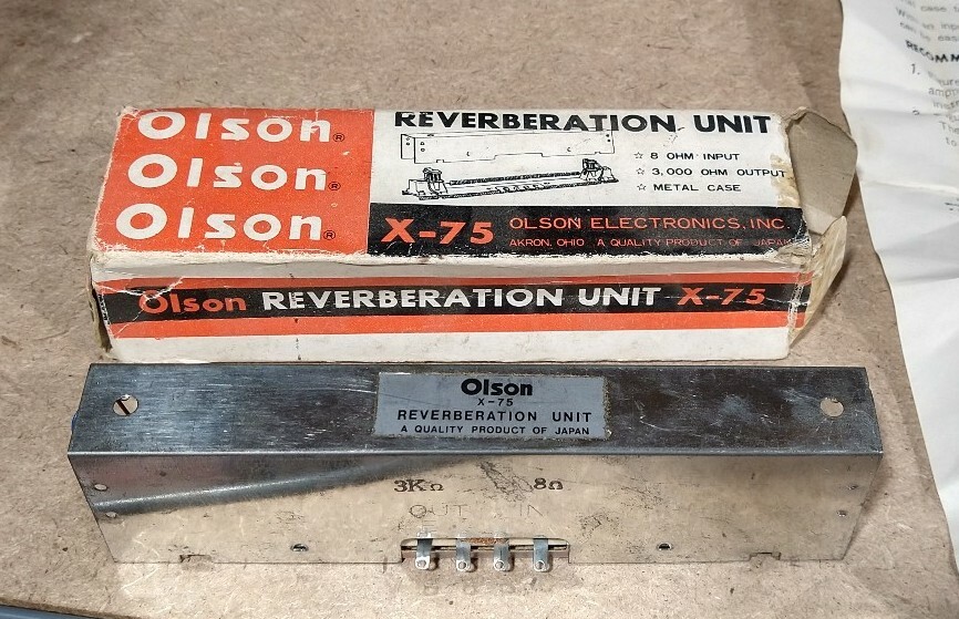 OLSON VINTAGE NOS REVERBERATION UNIT X-75