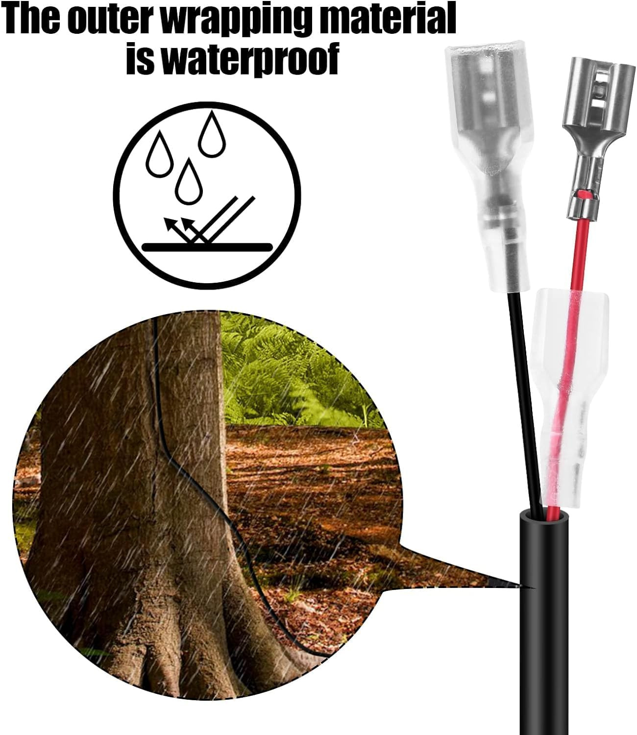 2 Pcs 4.0X1.7Mm DC Plug Durable Chew-Resistant Power Cable for Trail