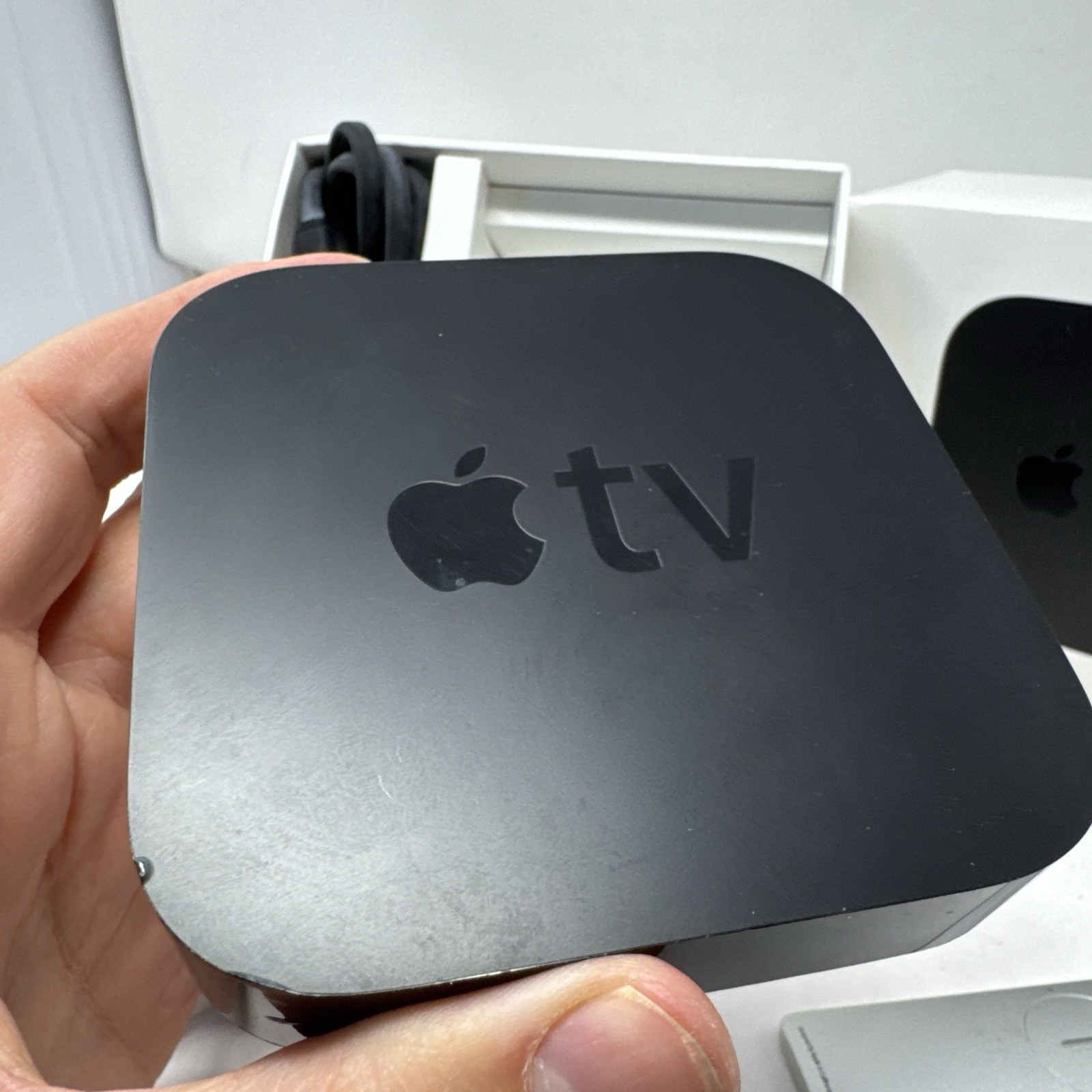 Apple TV Model A1469 Black & Remote In Box - TESTED