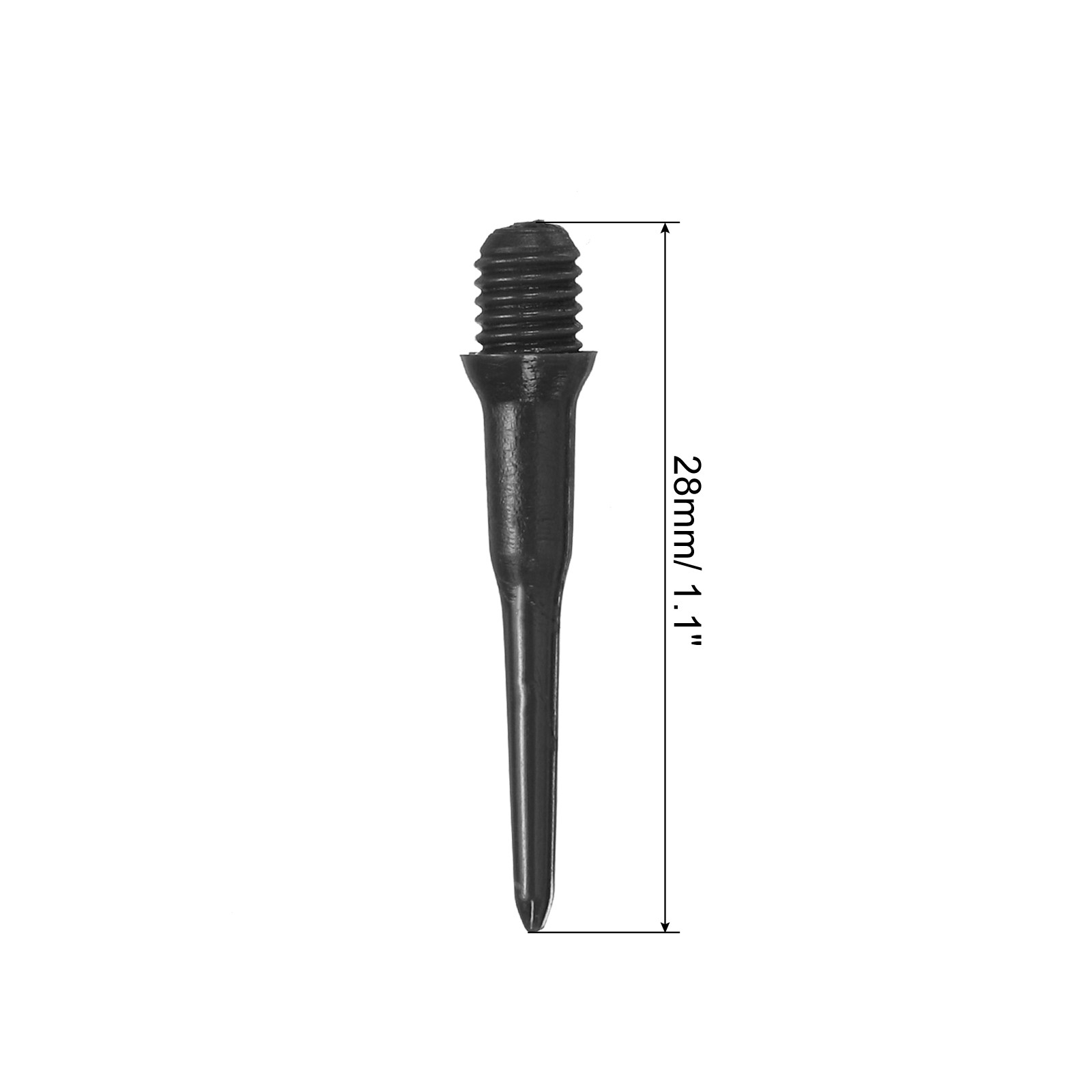 Plastic Dart Tips, 60 Pack 2BA Thread Soft Dart Tips Dart Accessories, Black
