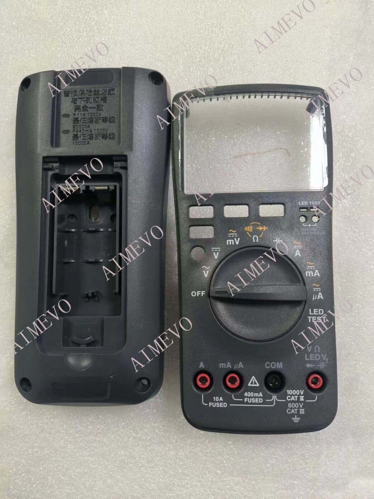 18B+ Front Cover + Back Case Housing Shell FIT FOR FLUKE 18B+ Multimeter Case