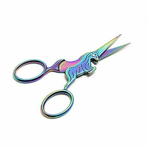 4" Rainbow Unicorn Embroidery Scissors by Sew Tasty