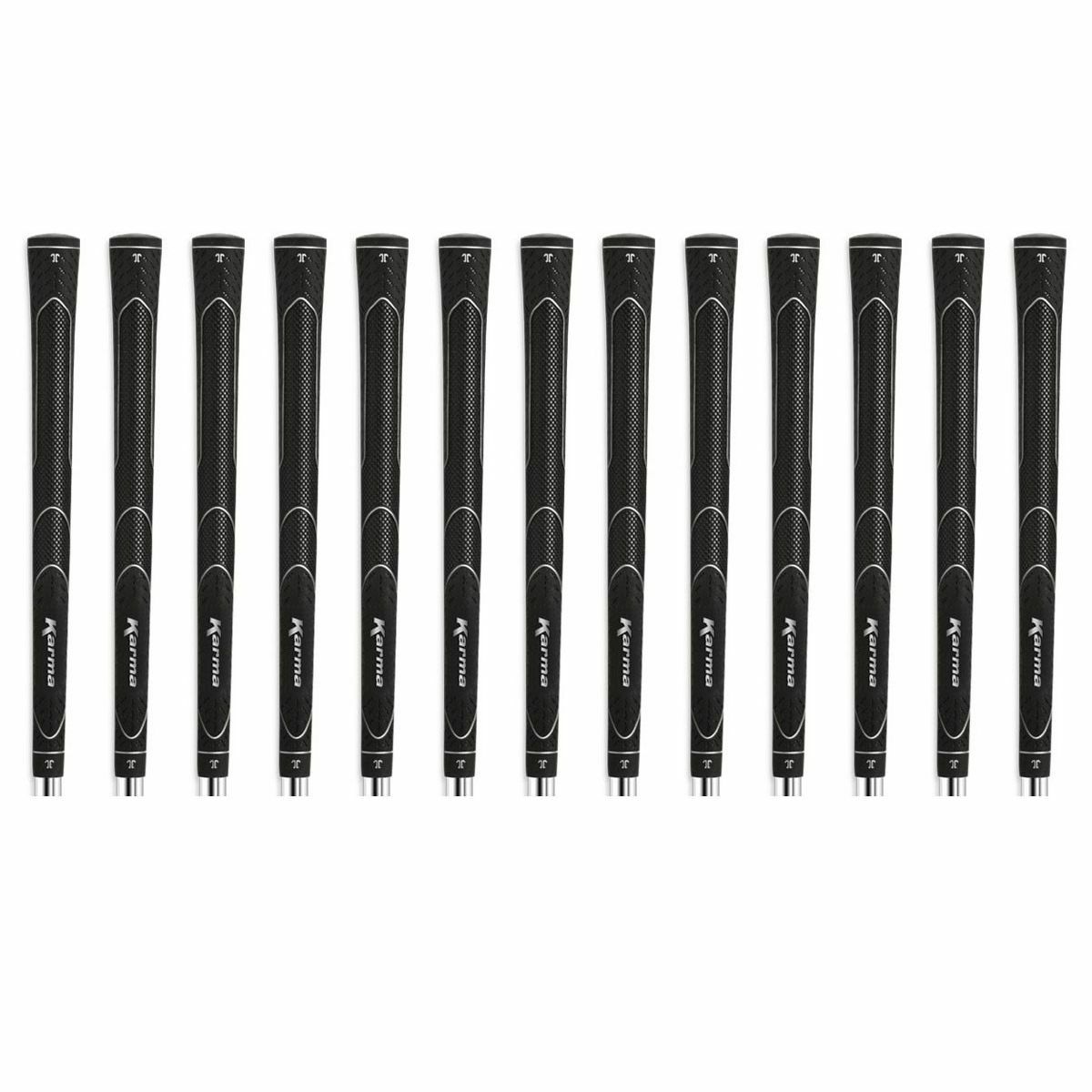 Karma Super Lite Midsize (+1/32") Black 13 Piece Golf Grips - 44 grams - NEW!