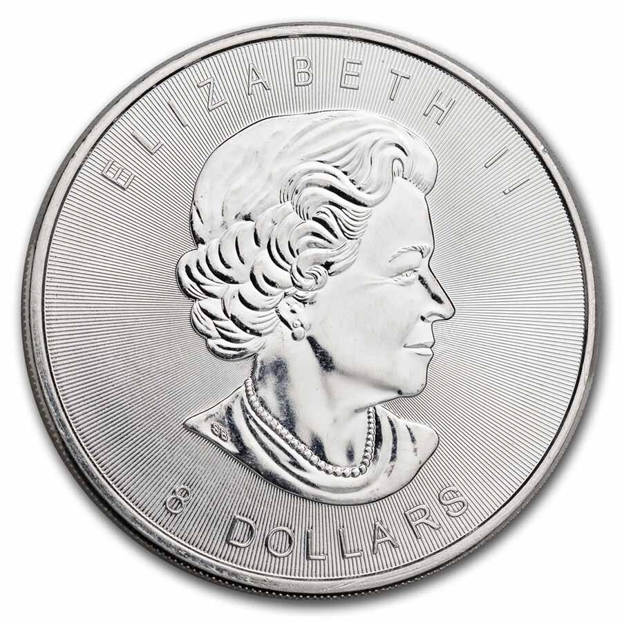 Canada 1.5 oz Silver $8 BU (Random Year, Abrasions)