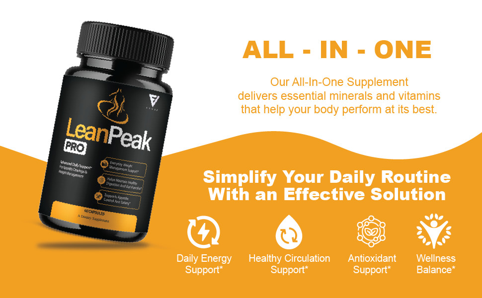 Lean Peak Pro Capsules, LeanPeak Daily Formula Support (60 Capsules)