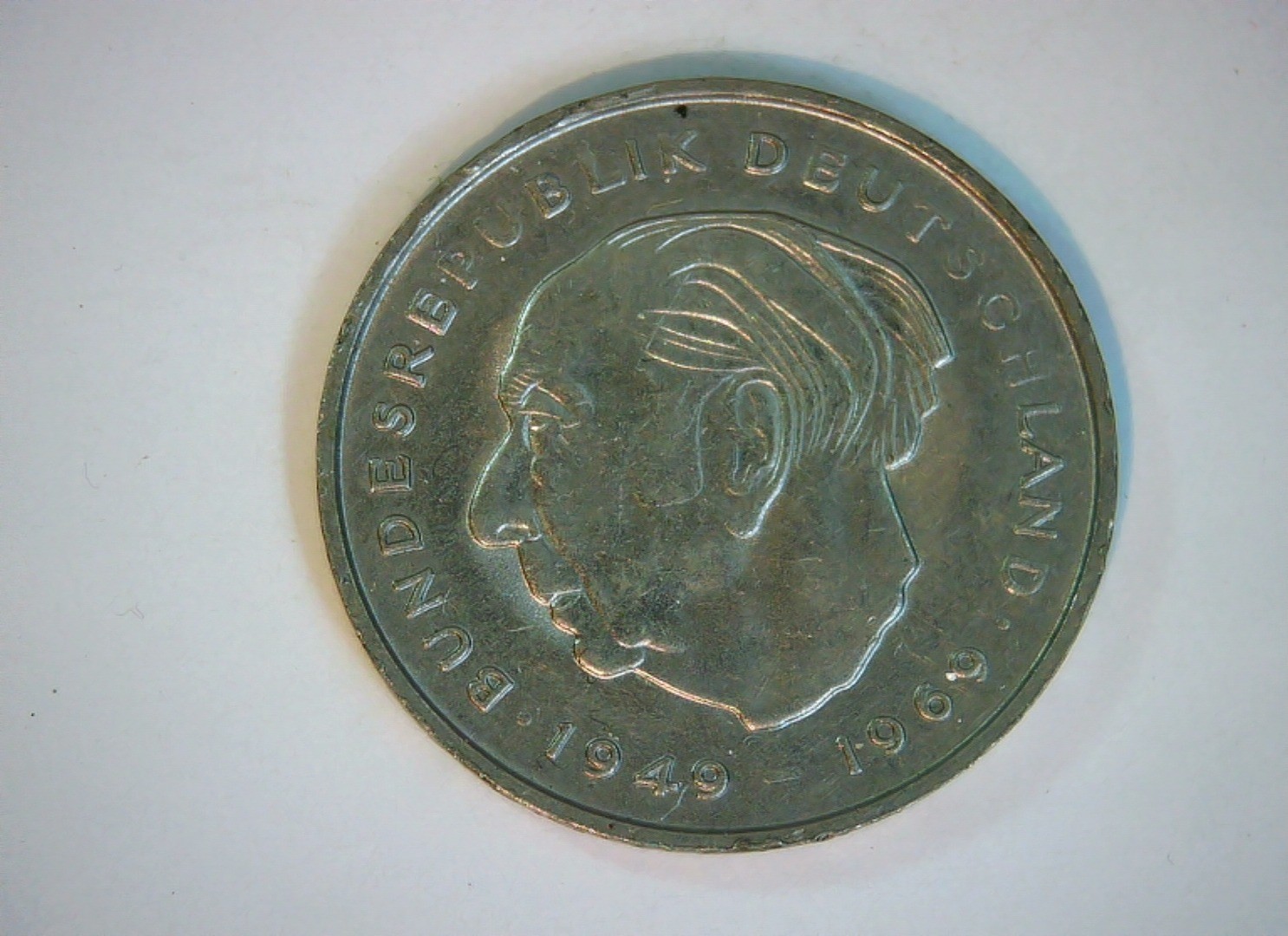 Germany 1973 2 Deutsche Mark Federal Republic of Germany (Bundesrepublik Deutsch