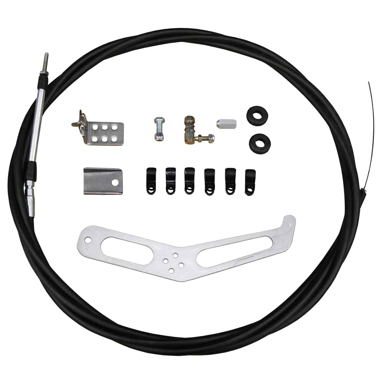 Rhodes Race Cars 23-0204 Single Parachute Cable & Mounting Kit Polished Handle C