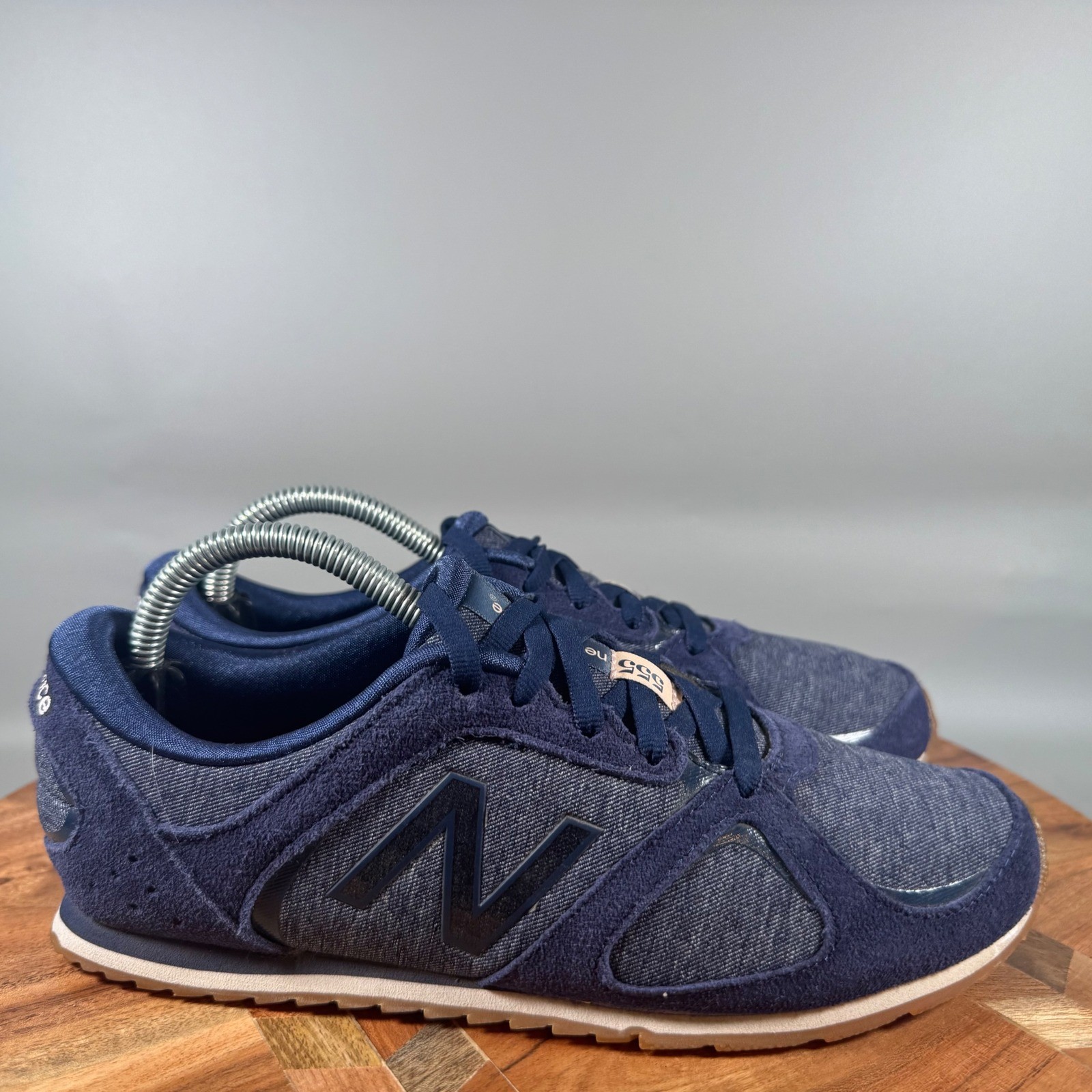 New Balance WL555 Women's Navy Blue Suede Athletic Shoes Size 6
