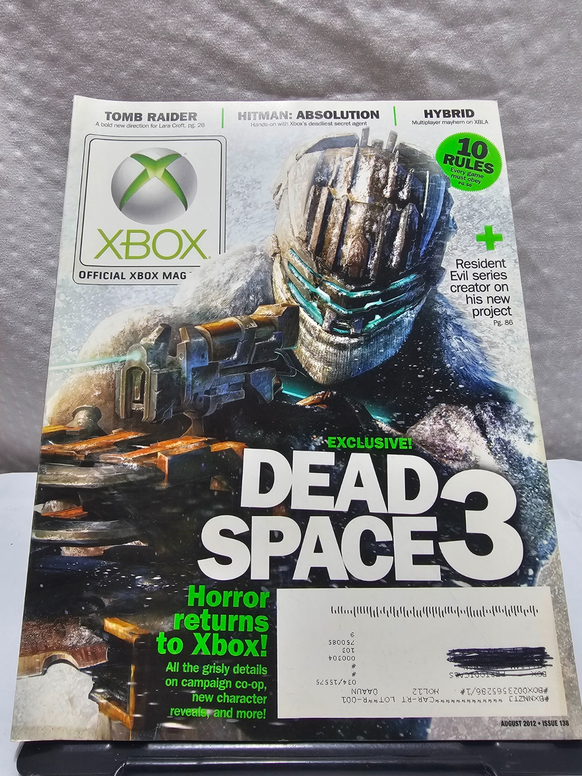 Xbox Official Magazine #138 August 2012 Dead Space 3