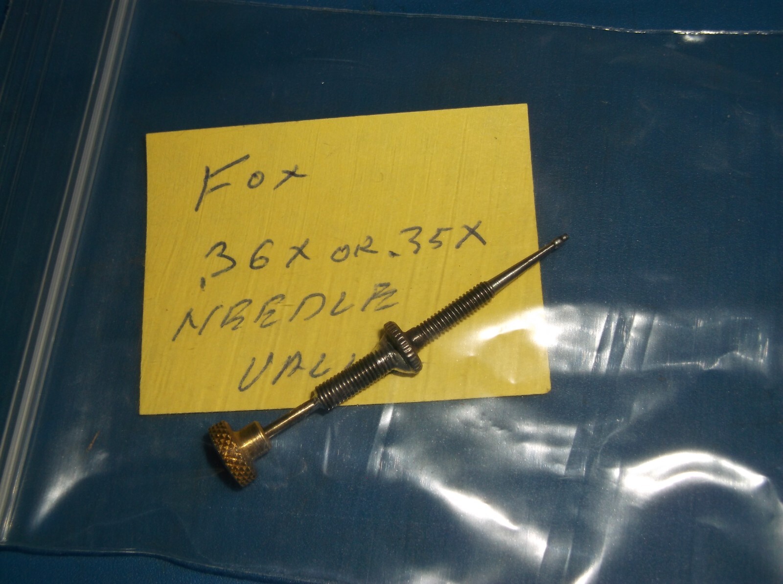 (ONE) FOX .35 X or.36 X CONTROL LINE F/F needle valve (REPAIRED AND MADE BETTER