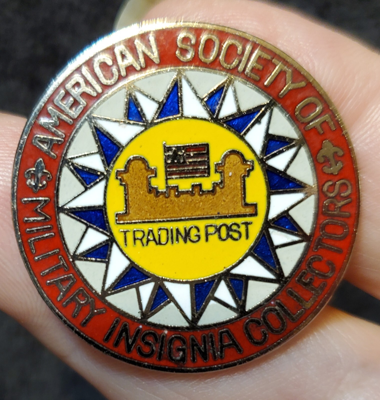 American Society Military Insignia Collectors Membership Pin  ASMIC