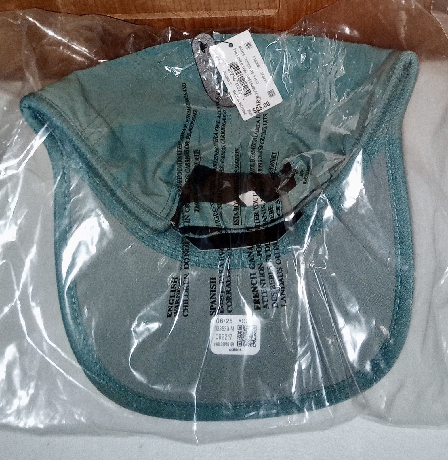 ADIDAS Superlite 3 Men’s Hat Cap Preloved Teal Green/Black JK5395 ClimaCool NEW
