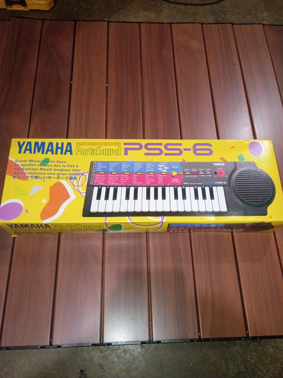 Yamaha PortaSound PSS-6 Electronic Vintage Keyboard Piano Jam Track NEW IN BOX