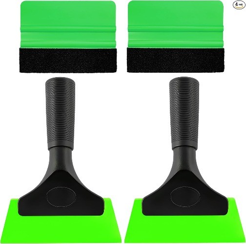 4 PCS Window Tint Kit Tools, Professional Vinyl Wrap Kit w Color: Gren, 4 Pcs