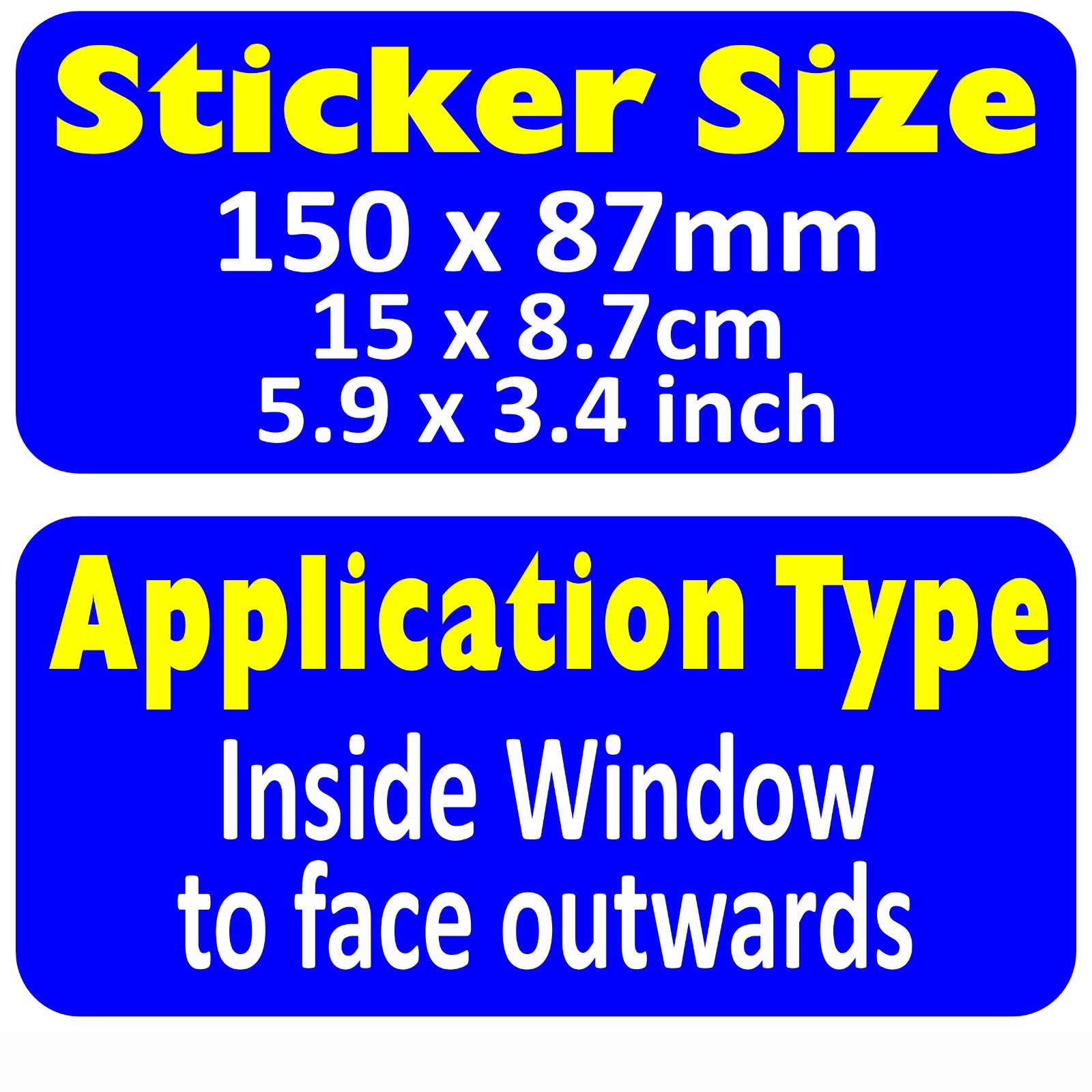 4 x Large CCTV Camera Security Warning Window Stickers-Monitored Operation Signs
