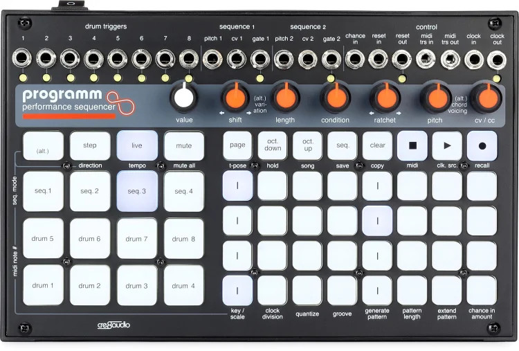 Cre8audio Programm Performance MIDI and CV Sequencer