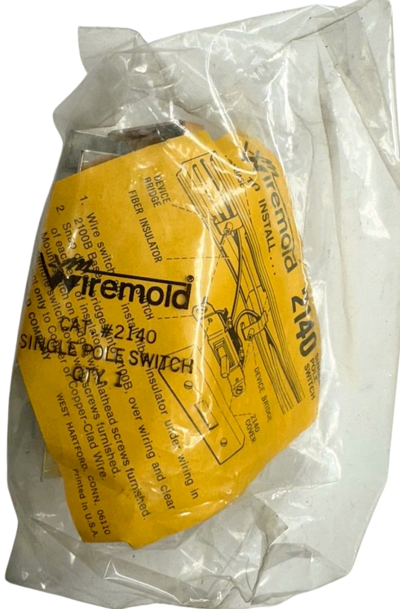 Wiremold 2140 Single Pole Switch, 15A, 120V **Free Shipping**