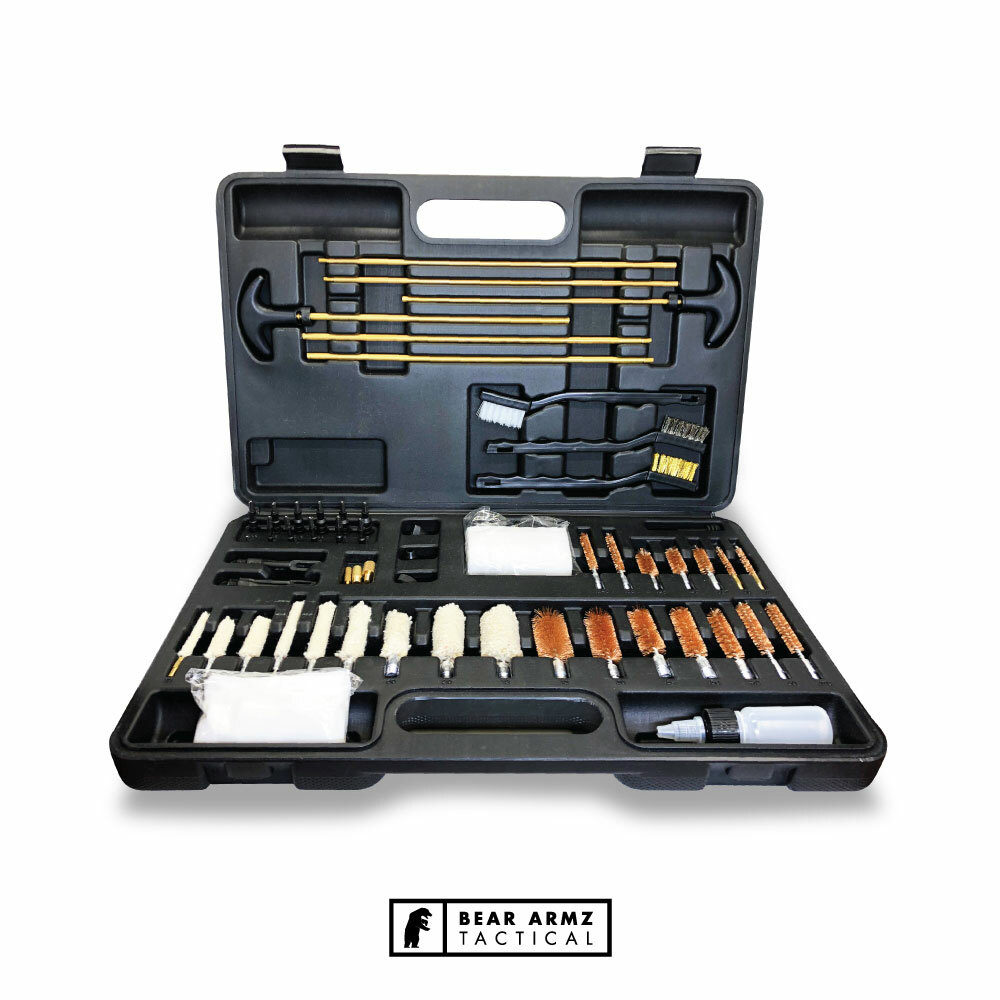 Universal Gun Cleaning Kit by Bear Armz Tactical Works for Calibers .17-.50 Cal