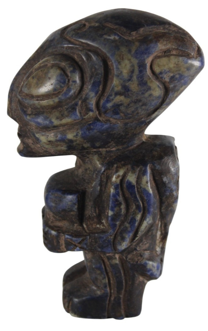 Ancient Alien Museum Replica of a Pre Columbian Hand Carved Stone Artifact F28