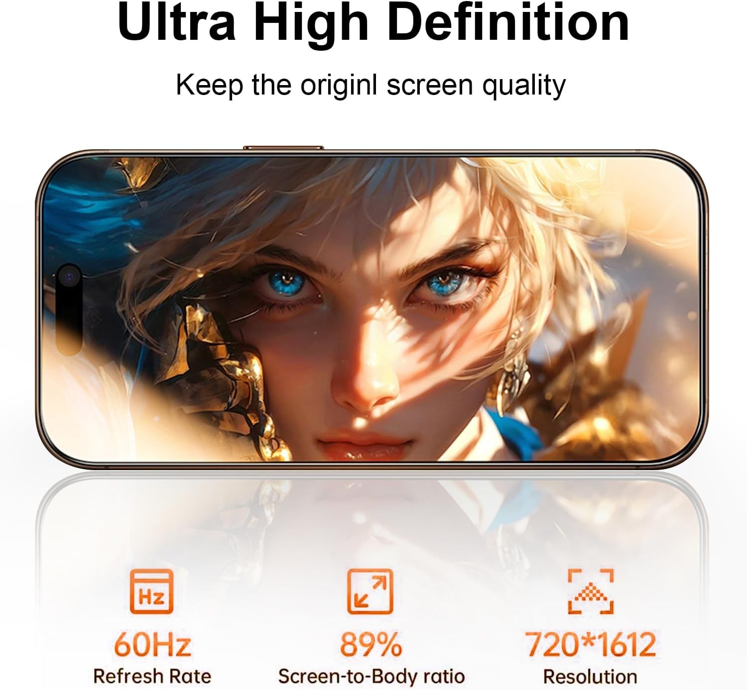 OneFish for iPhone 17 Pro Max Screen Protector 17 Max, HD Clear