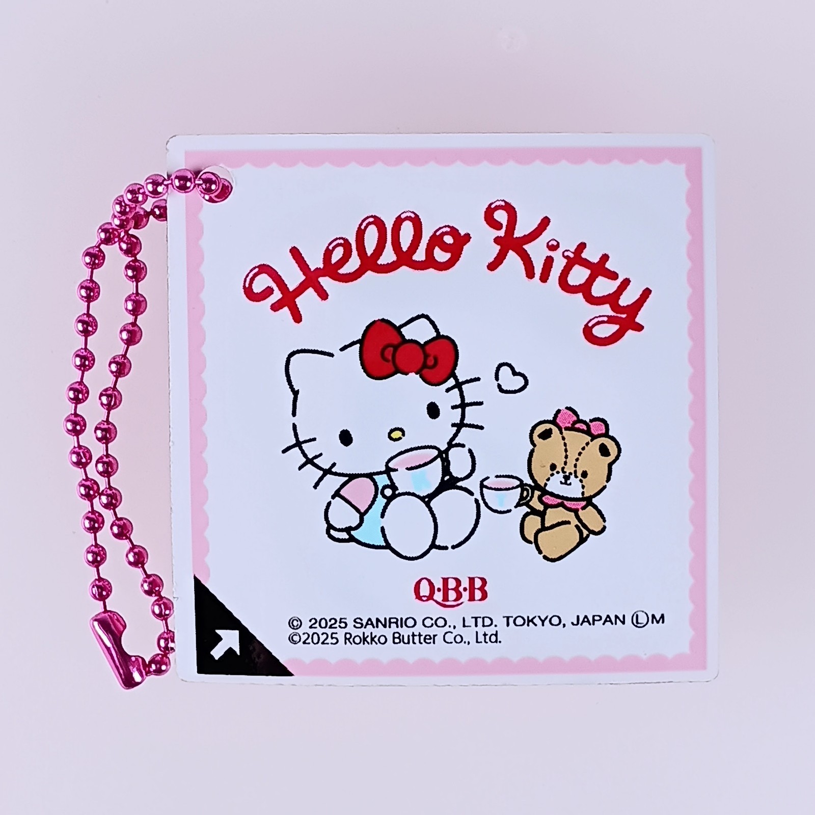 Hello Kitty - Sanrio Q·B·B Die-Cut Cheese Keychain From Japan